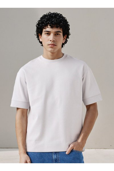 FAV Men Crew Neck Short Sleeves Boxy T-shirt