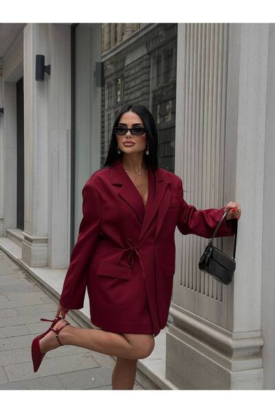 LB Laluna Butik Γυναικείο Χακί Μπλέιζερ Ειδικού Σχεδιασμού με διπλό στήθος κα...