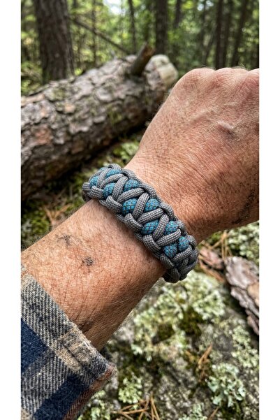 PARACORD Kampruhu Balık Sırtı Bileklik Survival Bileklik, Outdoor Kampçı, Dağ...