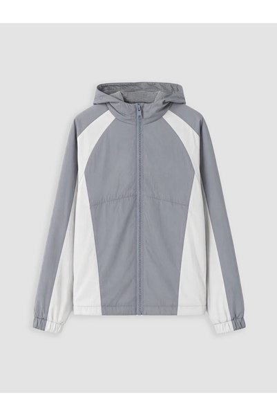 LC Waikiki Gray Water Repellent Boy's Raincoat