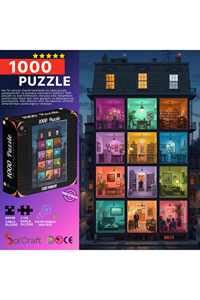 Soi Craft 1000 Parça Puzzle Sessiz Komşuluk #6578