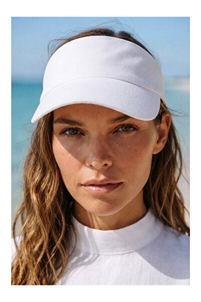 LC Waikiki Two Mt Shop Quality Marina White Plain Women's Cap Hat