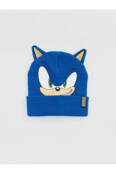 LC Waikiki Mavi Sonic Baskılı Erkek Çocuk Bere