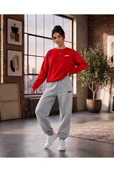 CLOTHES33 Zero Collar Sweat Suit 2-Piece Combination Winter Shardoon Svp Prin...