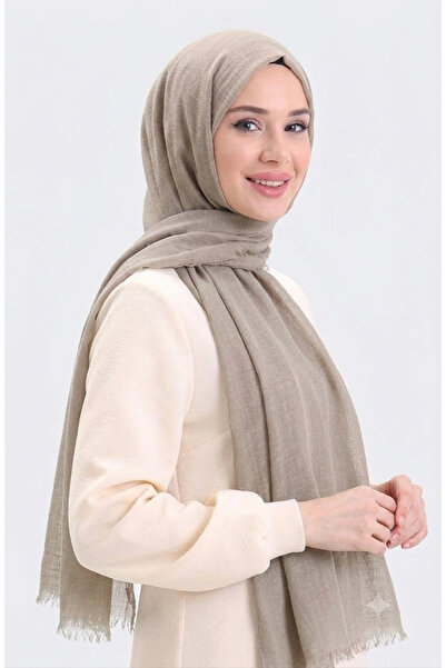 Nazellaa Aya Series Plain Aya Thin Cotton Beige-Mink