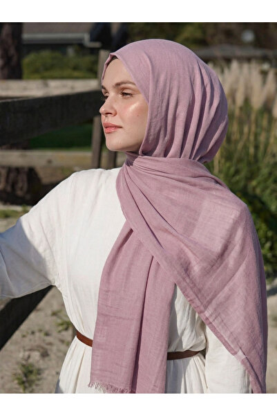 Nazellaa Aya Series Plain Aya Thin Cotton Powder Lilac