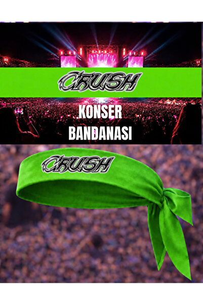 lovver Crush Konser Konsepti Premium Baskılı Konser Bandanası