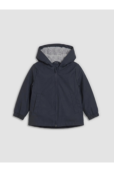 LC Waikiki Anthracite Water Repellent Baby Boy Coat