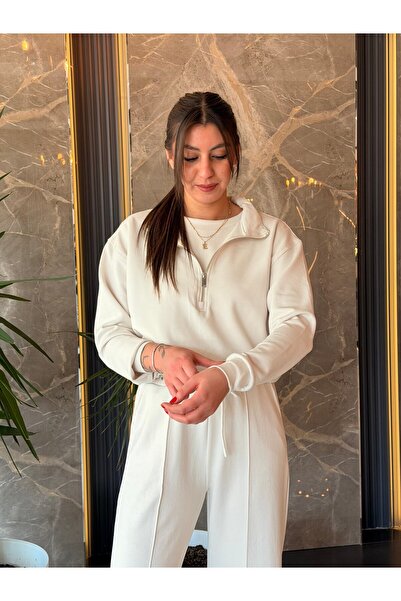 Dila Sayan Boutique Body Detaylı Fermuarlı Modal Takım