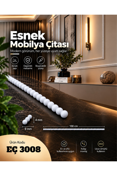 POLYESTERHOBİ Flexible Fence, Flexible Bead Model Furniture and Wall Fence Eç...