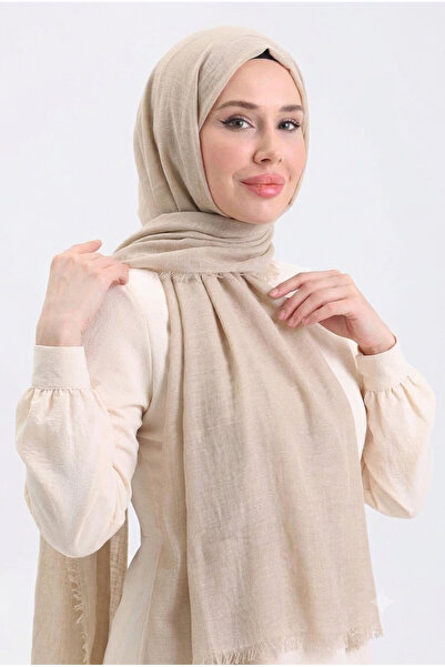 Nazellaa Aya Series Plain Aya Thin Cotton Natural Beige