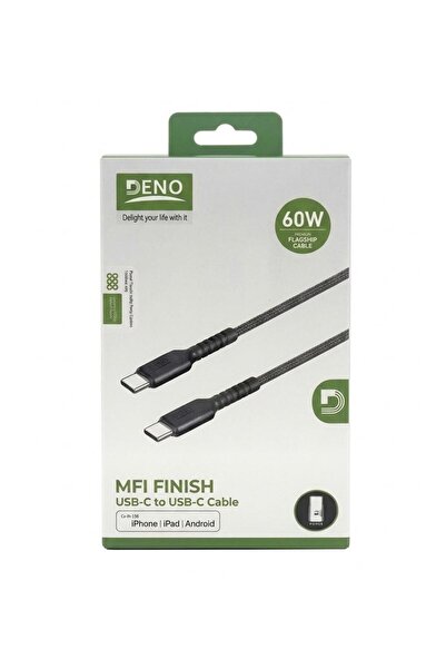 DENO Original, Super, Fast Charging Cord-60W (Type-C, Type-C)