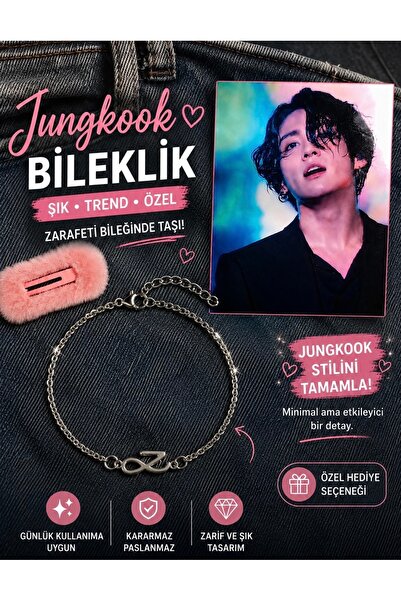 BTS Jungkook Çelik Bileklik