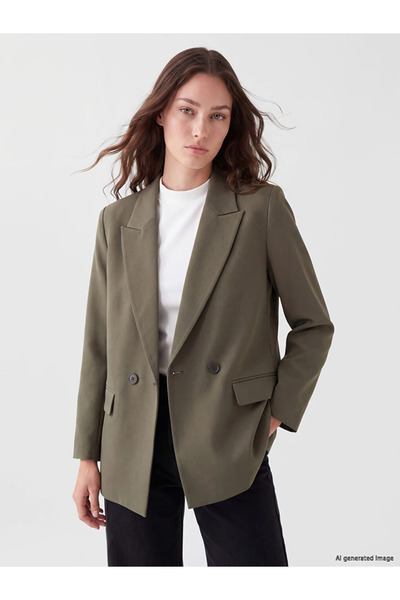 LC Waikiki Haki Kadın Blazer Ceket