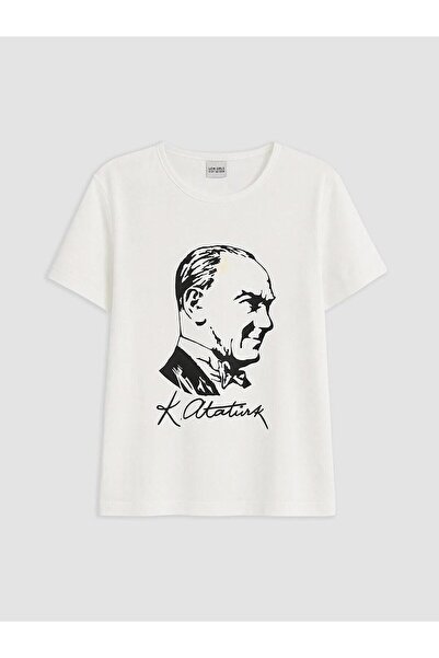 LC Waikiki Ataturk Printed Girls' T-Shirt (W6)