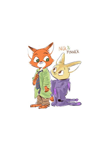 OEM Poster Nick și Finnick, 61x90 cm, poster5048