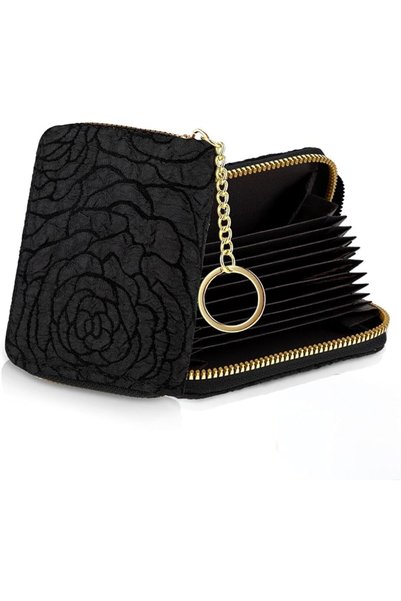 KASTWAVE Portable RFID Wallets for Women, Slim Small Holder Purse Wallet, Ele...