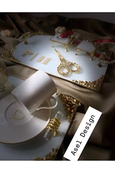Gold Cam Tepsi Takımı