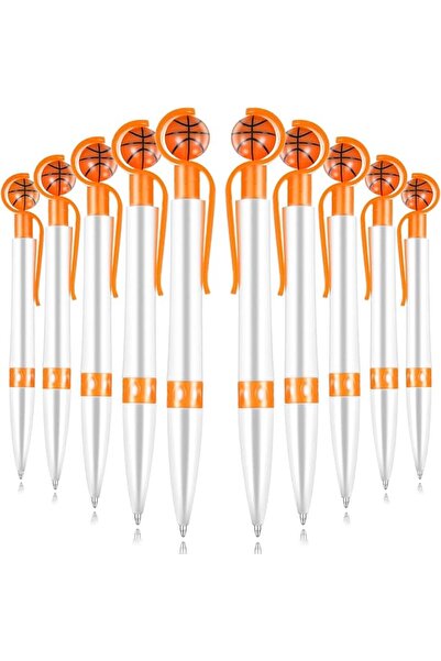 NALACAL 18Pcs Basketball Pens, Ball Sports Pen, Sports Ballpoint Pens, Black ...