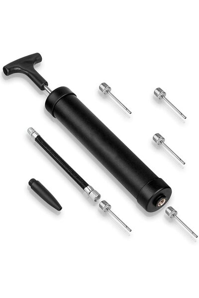 Yelajoy 1 Set Ball Pump,Black Portable Hand Air Inflator Kit