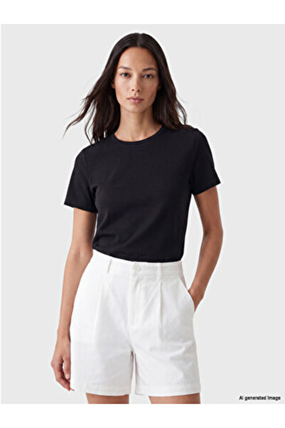 LC Waikiki Black Crew Neck Women's T-Shirt