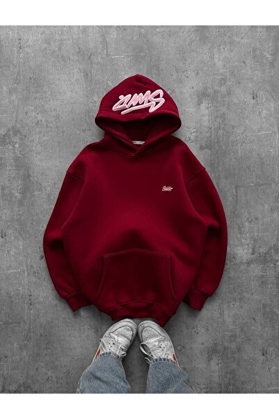 JANTIL MODA Unisex Oversize Φούτερ με κουκούλα και τσέπη καγκουρό, με στάμπα ...