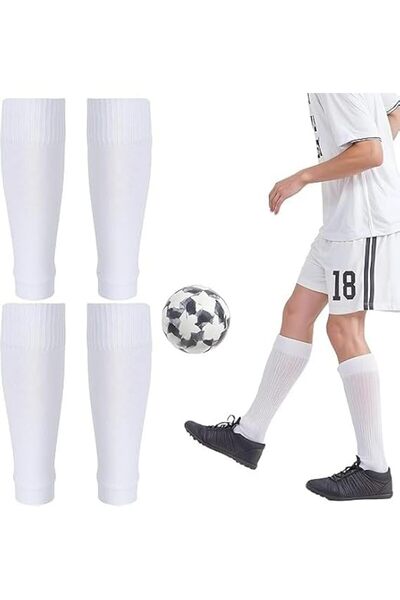 NALACAL 4 Pairs Soccer Socks White Team Leg Sock, Football Socks for Football...