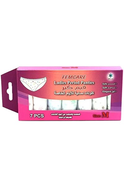 FEMCARE Ladies Period Panties, Medium, 7 Pieces