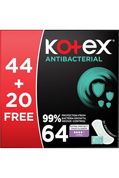 U by Kotex Kotex Panty Liner Antibacterial Long 64 Pads