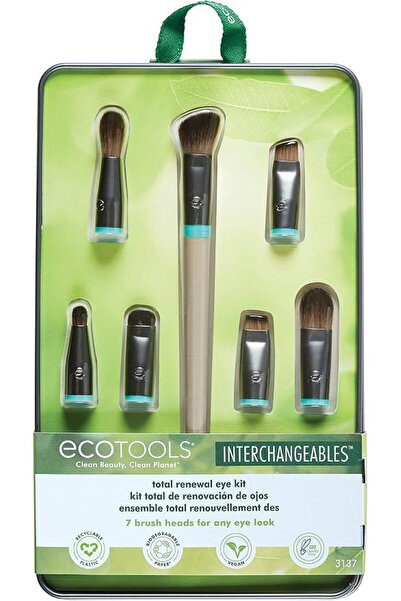 Ecotools Eye Kit Interchangeables MakEUp 7 BrUSh Set With Case - Pack Of 1, B...