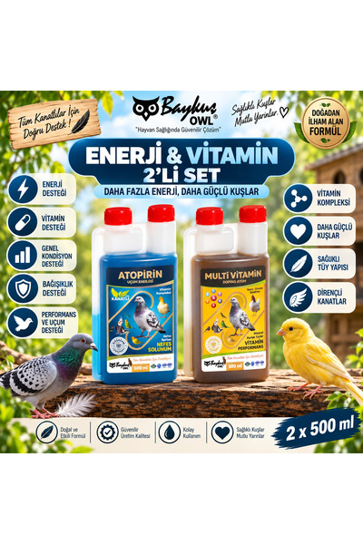 ENERJİ & VİTAMİN 2’Lİ SET Atopirin Uçuş Enerjisi 500 ml + Multi Vitamin Doping Atom 500 ml