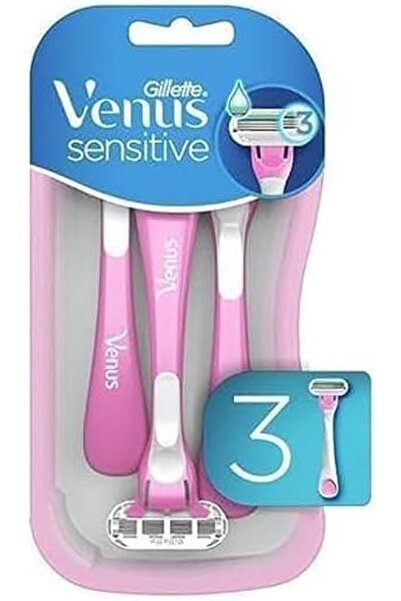 Gillette Venus Sensitive Disposable Razors, 3 count