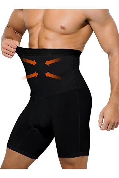 Casey Kevin Men's Body Shaper Tummy Control Slimming Shapewear Shorts High Wa...