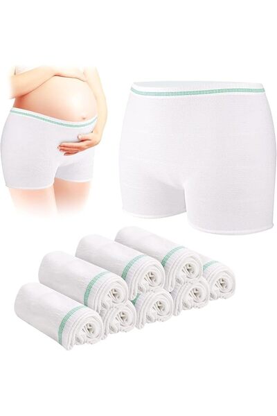 GENERAL NALACAL Disposable Maternity Postpartum Panties, High Waist Breathabl...