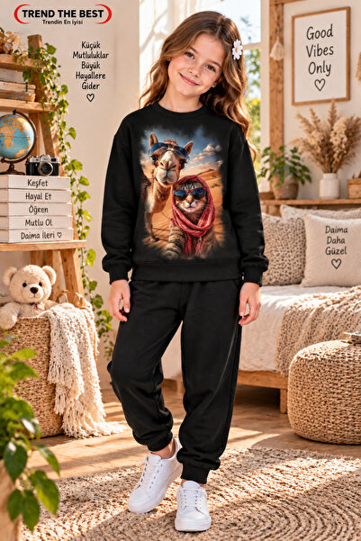 TREND THE BEST Trendin En İyisi Trening negru unisex pentru iarnă, pentru fet...