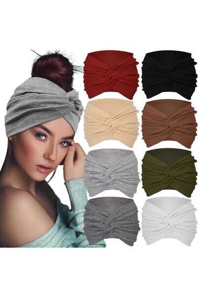 NALACAL Extra Wide Headbands for Women, 7'' Large Thick Hair Bands, Stretchy ...