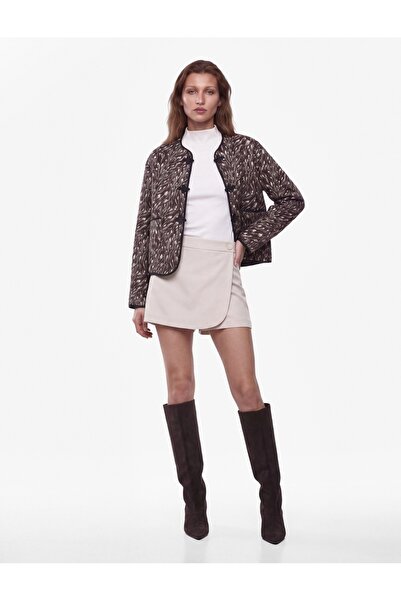Koton Regular Waist Buttoned Layered Mini Skirt