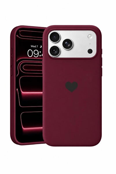 3GEN CASE iPhone 18 Pro Kalp Logolu Lansman Kılıf İçi Kadife Kaplamalı Kamera...