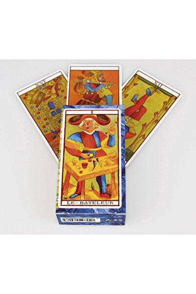 Galaksi Dükkanı Fournier Tarot de Marseille /Tarot Kartları -10cm 6,5cm boyut...