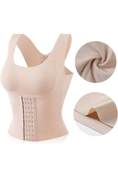 TERRIFI 2024 New 3 in 1 Waist Trainer Bra for Women, Upgraded Buttoned Shapew...