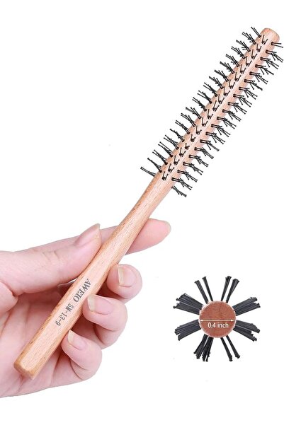 Perfehair Small Round Brush for Short Hair, 1 Inch Mini Quiff Roller for Wome...