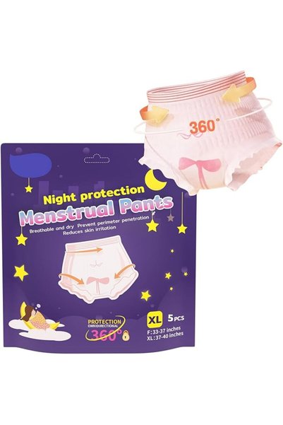 HQstrap سراويل داخلية مريحة للاستخدام الليلي، فائقة الامتصاص، قابلة للاستخدام...