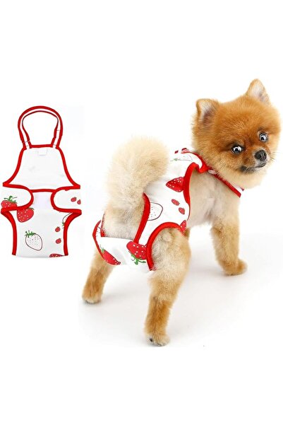 X SPRING Pet Underwear Diaper Jumpsuits, Adjustable Washable Reusable Dog Dia...