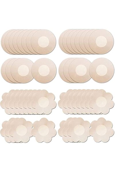 Bukela 40Pcs Nipple Covers For Women Disposable Invisible & Natural Satin Nip...
