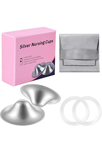 Sausiry 999 Silver Nursing Cups, Original Silver Nipple Shields, Essentials G...