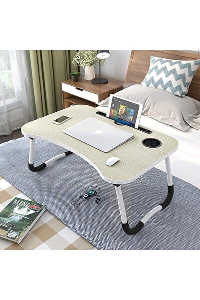 Generic Desk, Laptop Desk Bed Foldable Lazy Small Table 6 Colors (Color : Lig...