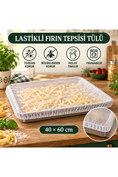 Magiclady Dikdörtgen Fırın Tepsisi Tülü 40 × 60 cm – Lastikli Koruyucu Tepsi ...