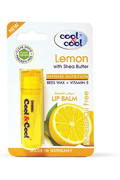 COOL & COOL Lemon Lip Balm - Intense Nutrition,Bees Wax,Vitamin-E,Shea Butter...