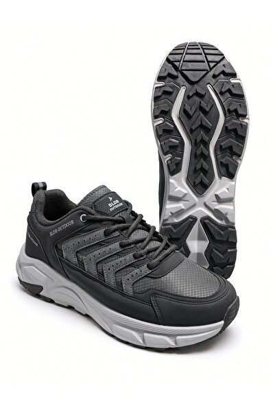 McDark Erkek Trekking Spor Ayakkabı Su itici Nefes Alan Ultra Hafif Taban Kısa Bot-FÜME