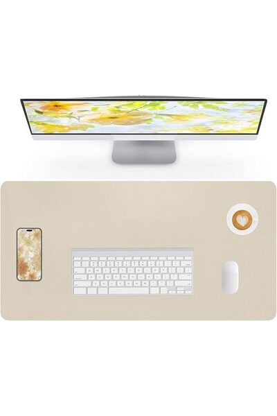 GENERAL Leather Desk Pad Large Mouse Pad Mat Laptop Desk Protector